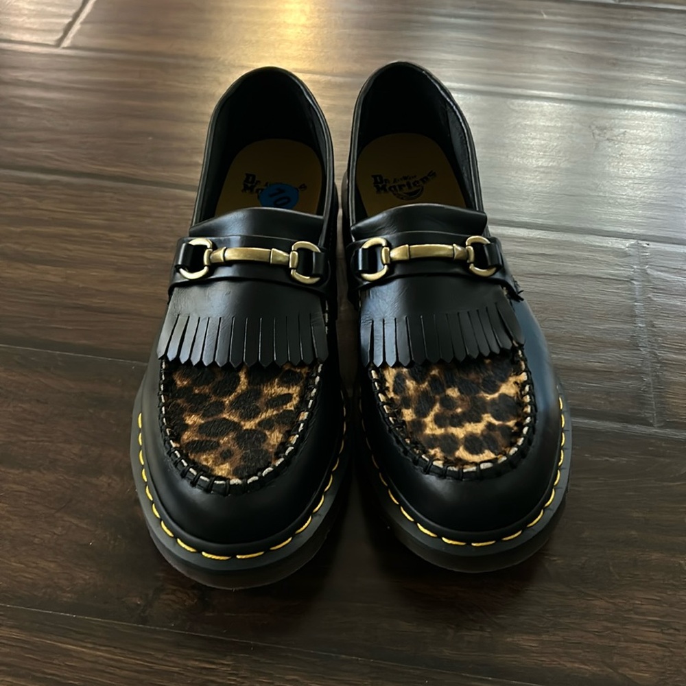 Doc Martens Loafers - LEOPARD PRINT SNAFFLE HAIR